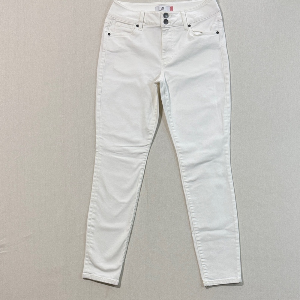 CAbi Women's Off-White Skinny Jeans